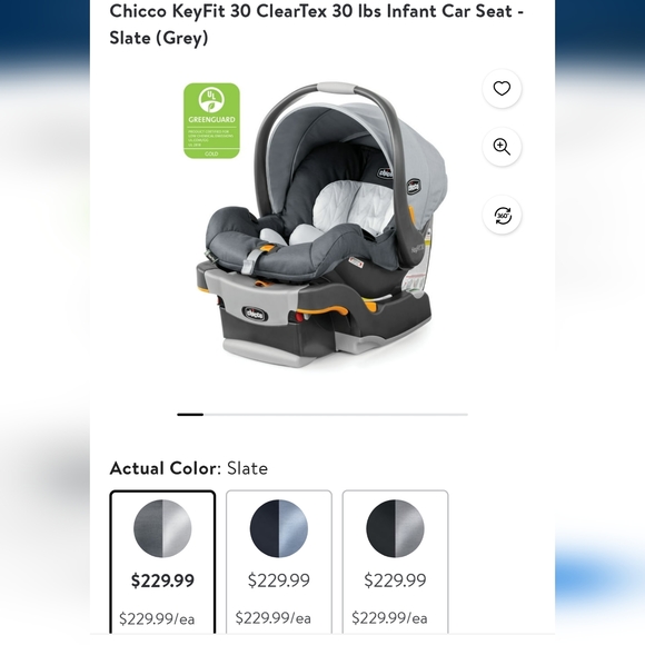 Chicco Keyfit 30 Infant Car Seat (Slate Gray Model) - Picture 3 of 3